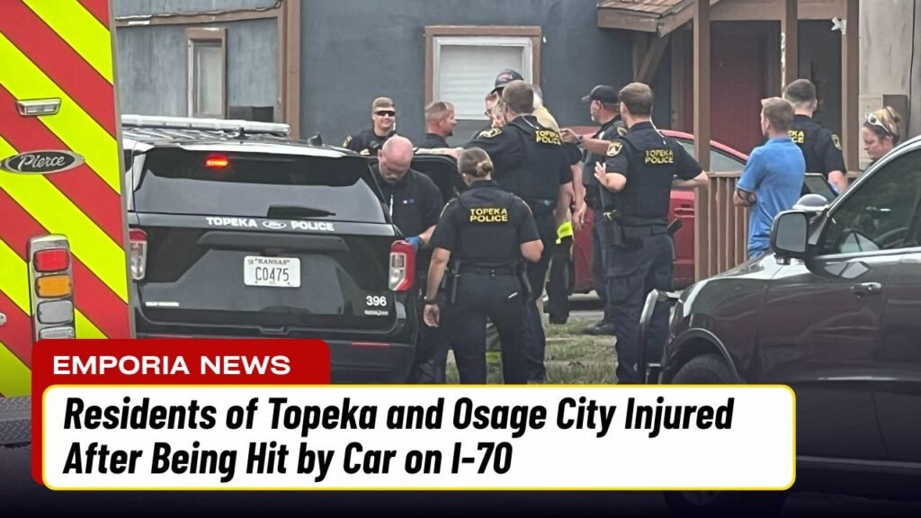Residents of Topeka and Osage City Injured After Being Hit by Car on I-70
