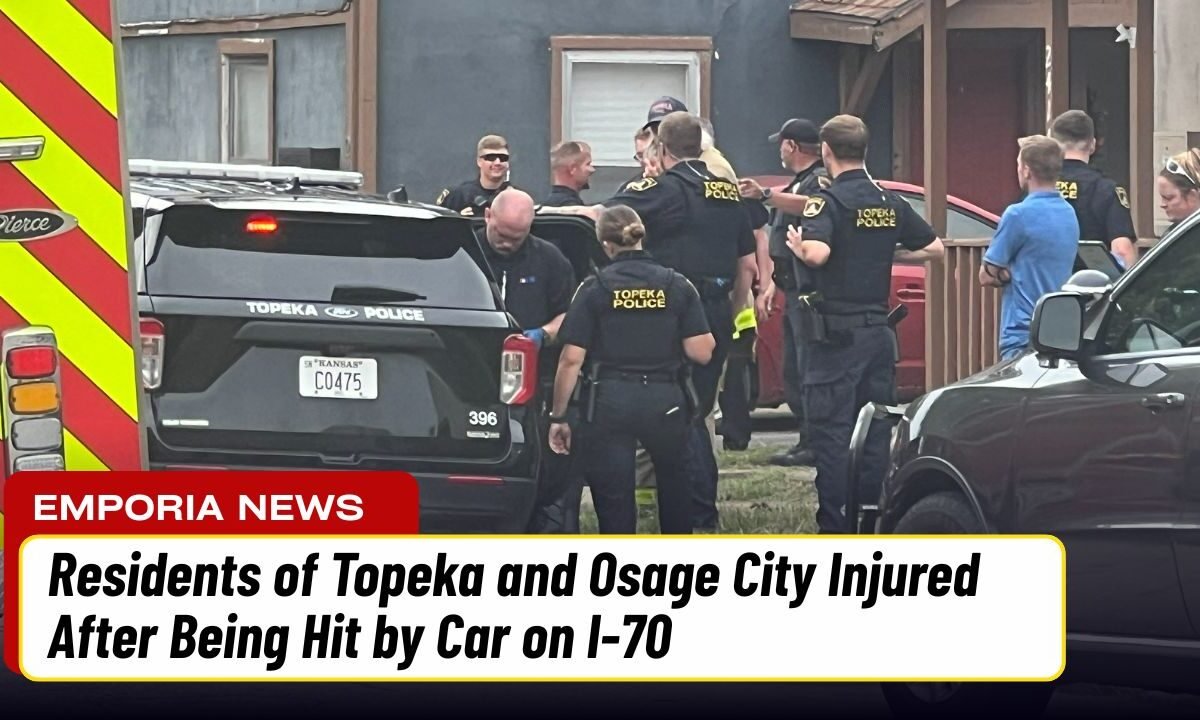 Residents of Topeka and Osage City Injured After Being Hit by Car on I-70