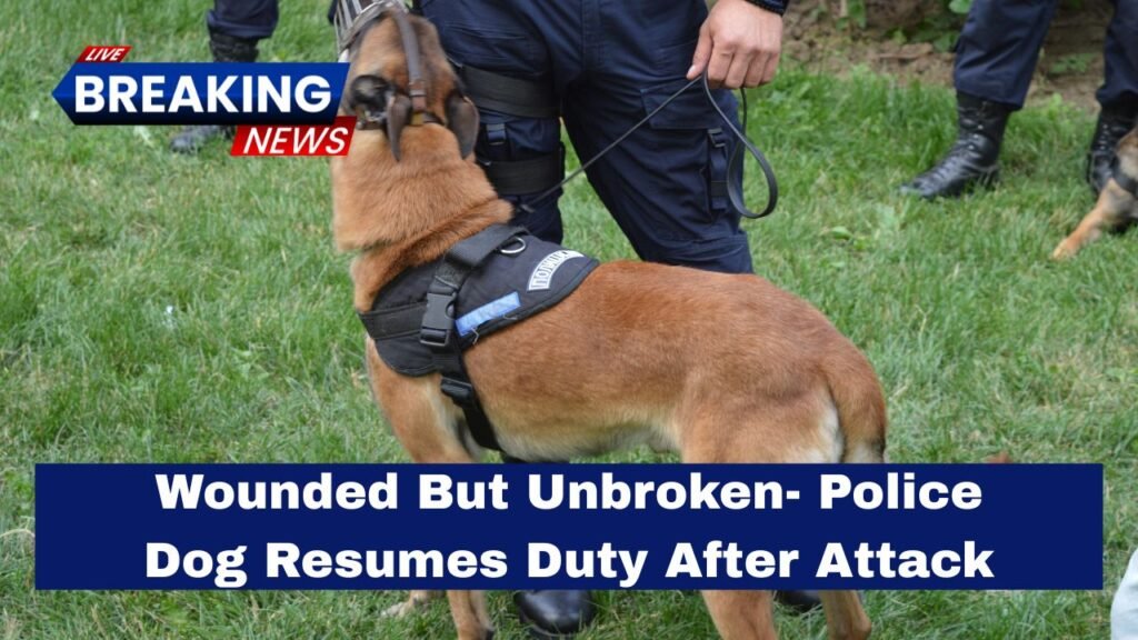 Wounded But Unbroken- Police Dog Resumes Duty After Attack