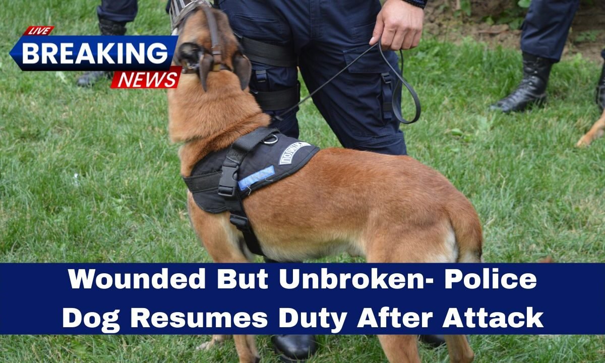 Wounded But Unbroken- Police Dog Resumes Duty After Attack