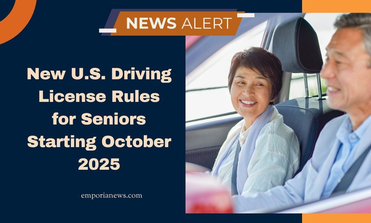 New U.S. Driving License Rules for Seniors Starting October 2025 – Key Changes for Drivers Aged 70+
