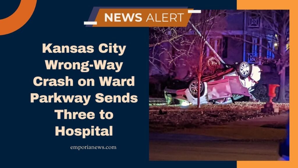 Kansas City Wrong-Way Crash on Ward Parkway Sends Three to Hospital