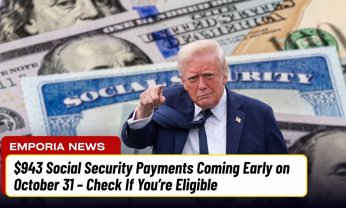 $943 Social Security Payments Coming Early on October 31 – Check If You’re Eligible