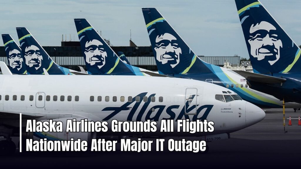 Alaska Airlines Grounds All Flights Nationwide After Major IT Outage