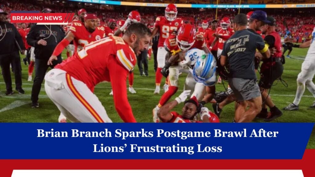 Brian Branch Sparks Postgame Brawl After Lions’ Frustrating Loss