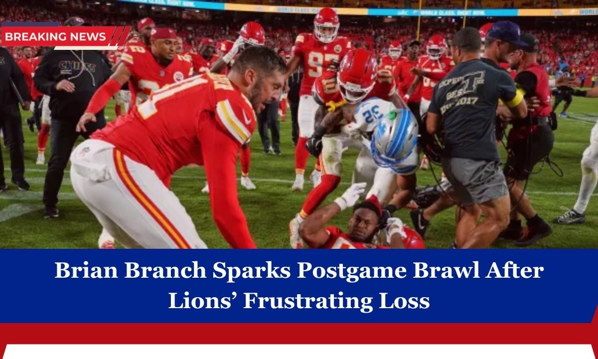 Brian Branch Sparks Postgame Brawl After Lions’ Frustrating Loss