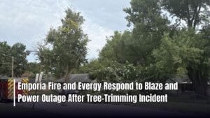 Emporia Fire and Evergy Respond to Blaze and Power Outage After Tree-Trimming Incident