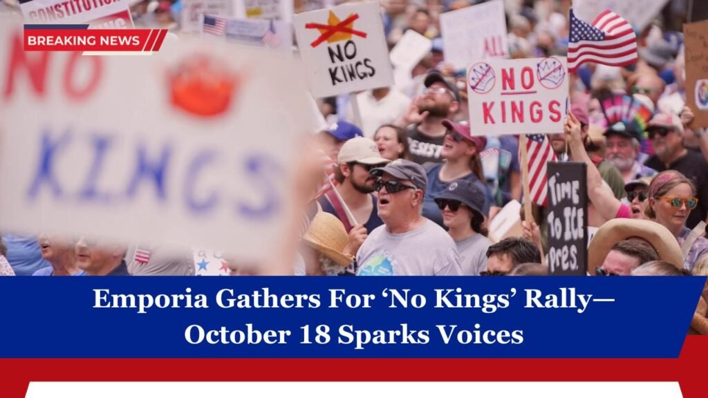 Emporia Gathers For ‘No Kings’ Rally—October 18 Sparks Voices