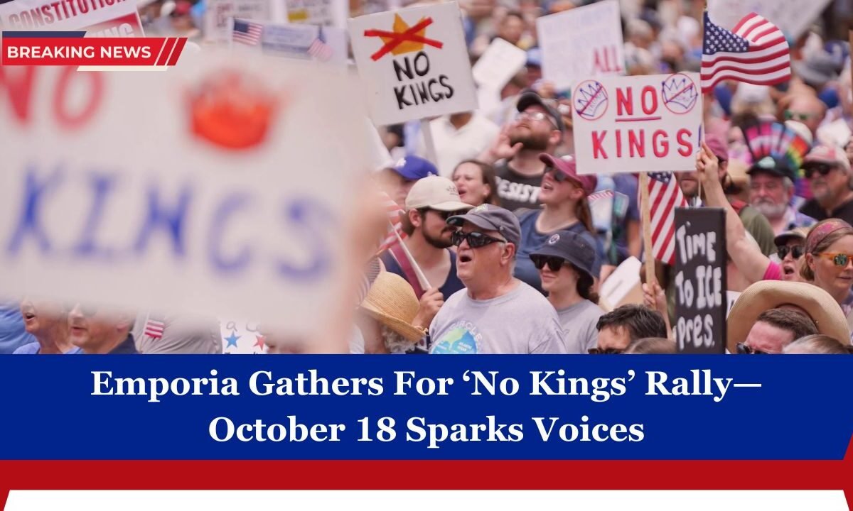 Emporia Gathers For ‘No Kings’ Rally—October 18 Sparks Voices