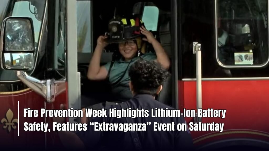 Fire Prevention Week Highlights Lithium-Ion Battery Safety, Features “Extravaganza” Event on Saturday
