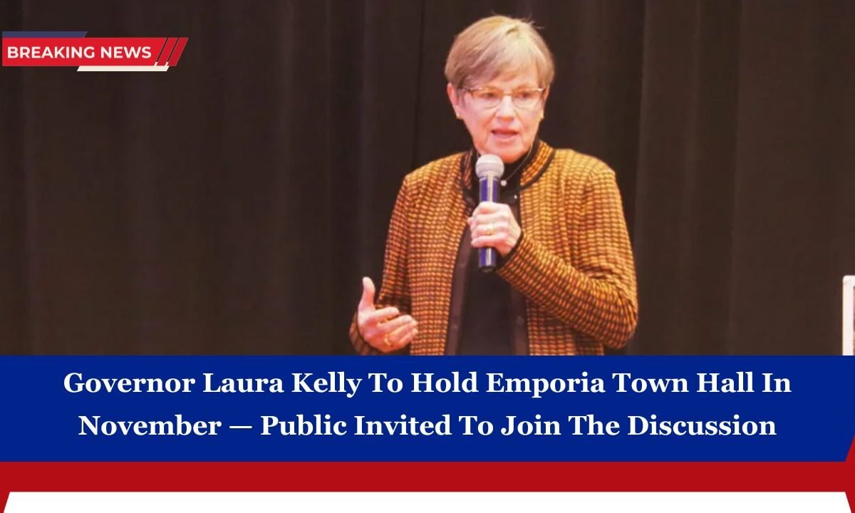 Governor Laura Kelly To Hold Emporia Town Hall In November — Public Invited To Join The Discussion
