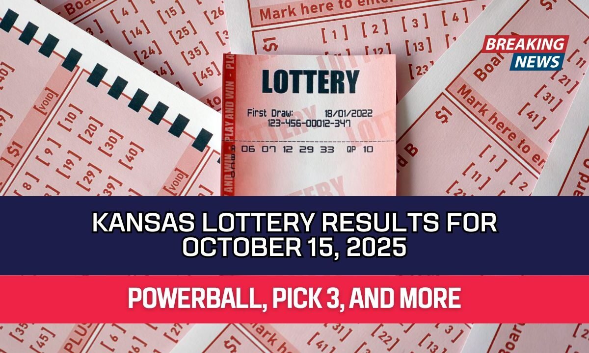 Kansas Lottery Results For OctOBER 15, 2025