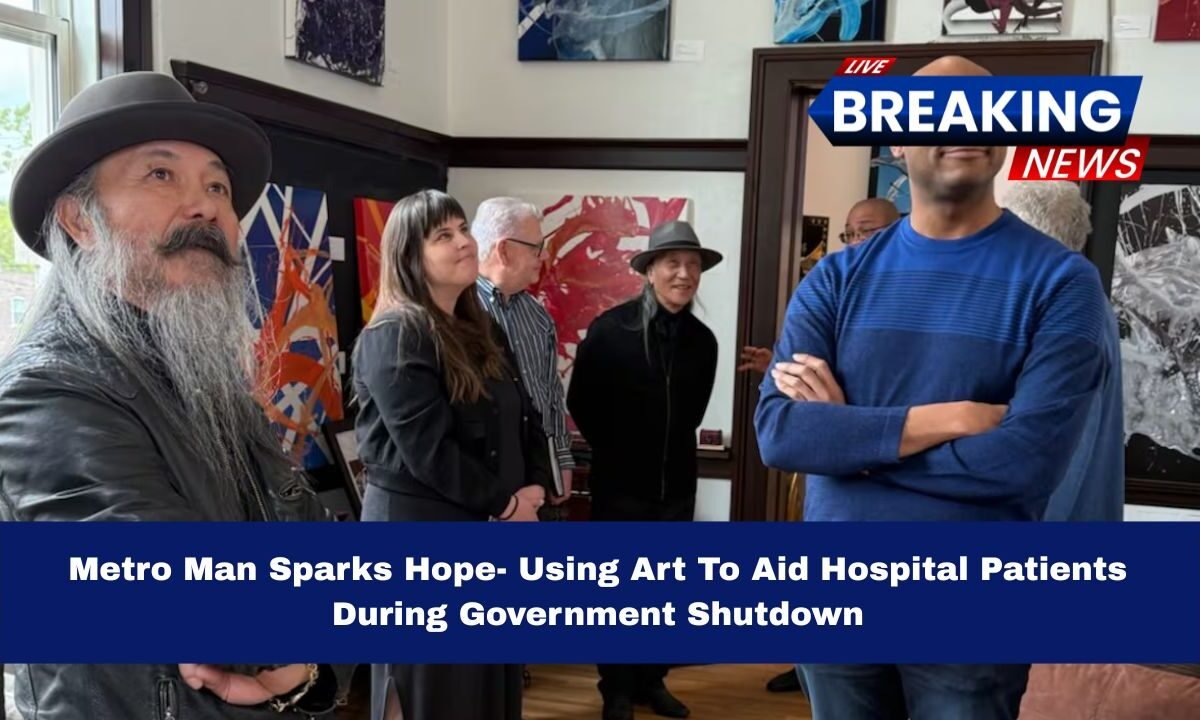 Metro Man Sparks Hope- Using Art To Aid Hospital Patients During Government Shutdown