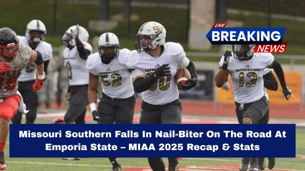 Missouri Southern Falls In Nail-Biter On The Road At Emporia State – MIAA 2025 Recap & Stats