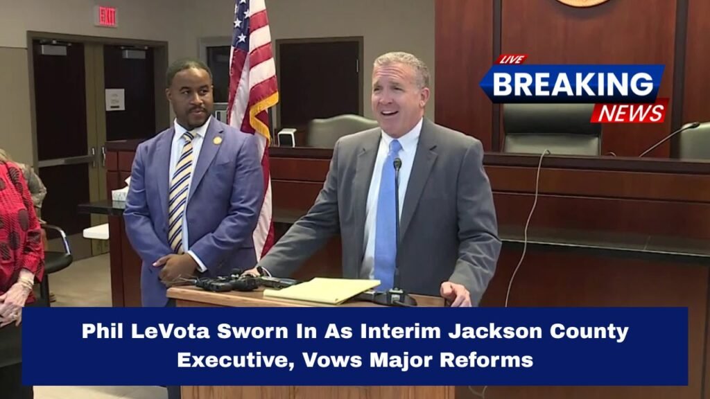 Phil LeVota Sworn In As Interim Jackson County Executive, Vows Major Reforms