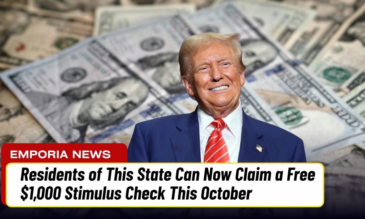 Residents of This State Can Now Claim a Free $1,000 Stimulus Check This October – Check If You Qualify!