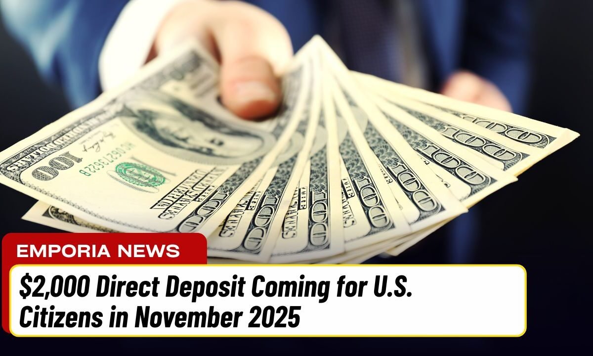 $2,000 Direct Deposit Coming for U.S. Citizens in November 2025 — Eligibility, Payment Schedule, and IRS Guidelines Explained