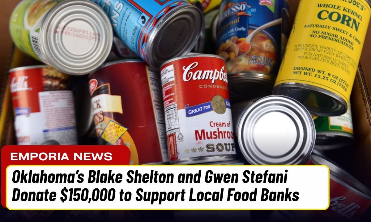Oklahoma’s Blake Shelton and Gwen Stefani Donate $150,000 to Support Local Food Banks