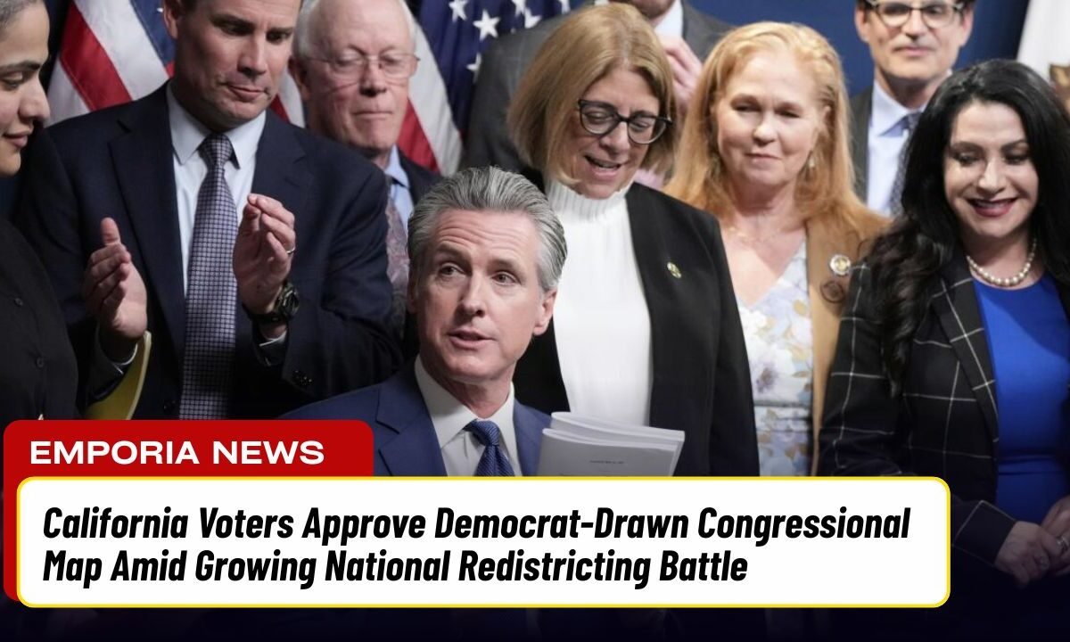 California Voters Approve Democrat-Drawn Congressional Map Amid Growing National Redistricting Battle