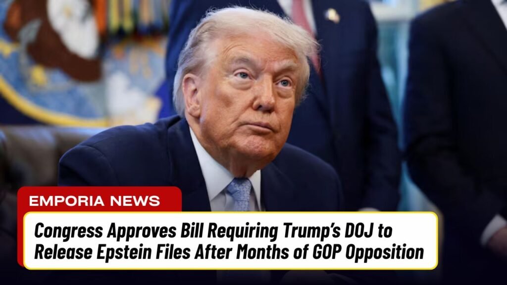 Congress Approves Bill Requiring Trump’s DOJ to Release Epstein Files After Months of GOP Opposition