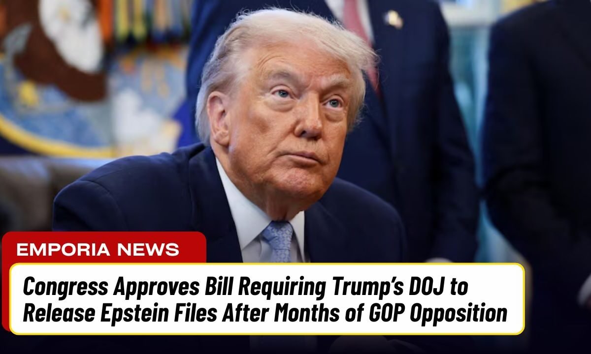 Congress Approves Bill Requiring Trump’s DOJ to Release Epstein Files After Months of GOP Opposition