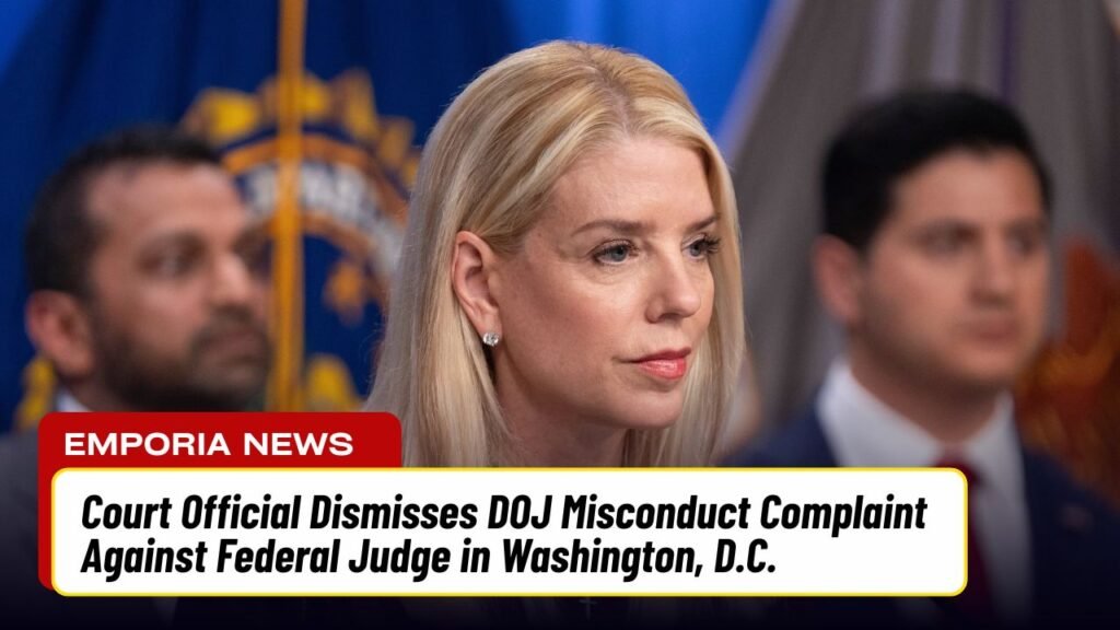 Court Official Dismisses DOJ Misconduct Complaint Against Federal Judge in Washington, D.C.