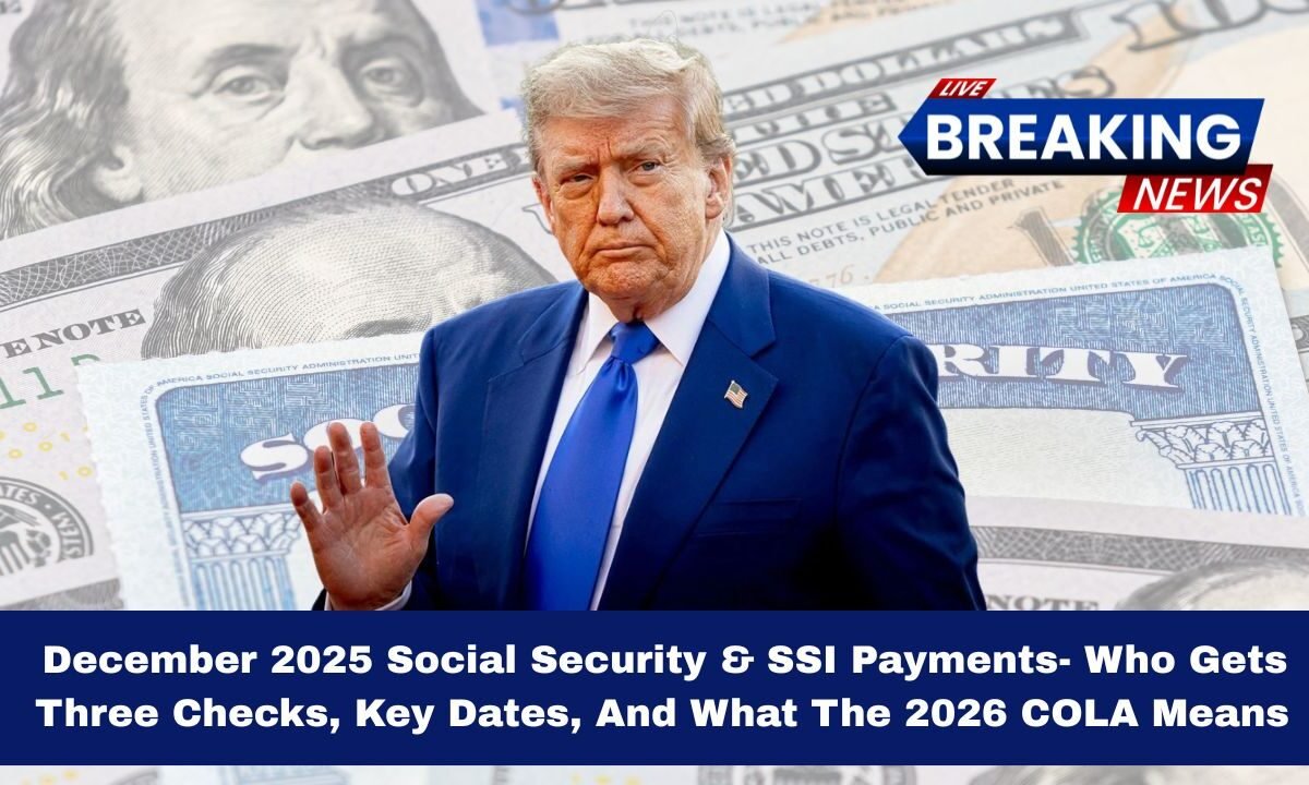 December 2025 Social Security & SSI Payments- Who Gets Three Checks, Key Dates, And What The 2026 COLA Means For You
