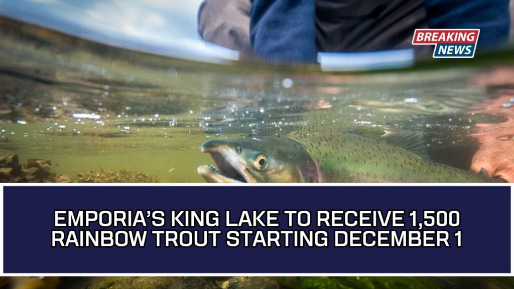 Emporia’s King Lake To Receive 1,500 Rainbow Trout Starting December 1