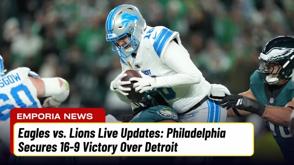 Eagles vs. Lions Live Updates: Philadelphia Secures 16-9 Victory Over Detroit