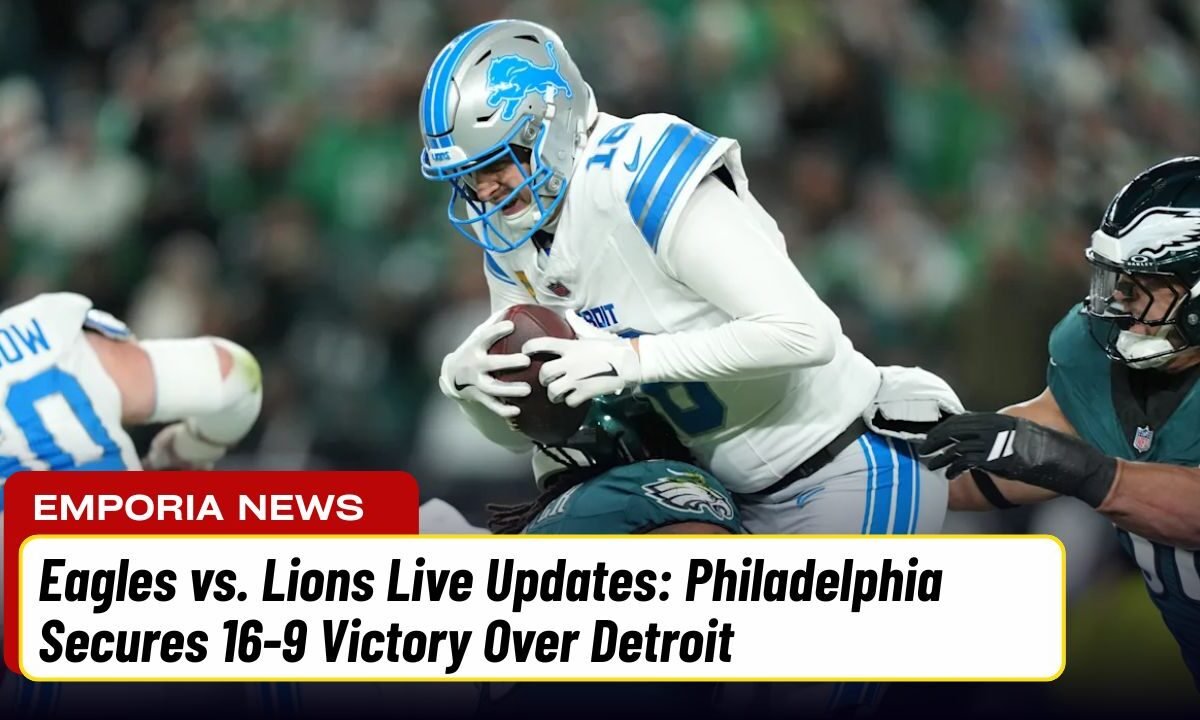 Eagles vs. Lions Live Updates: Philadelphia Secures 16-9 Victory Over Detroit
