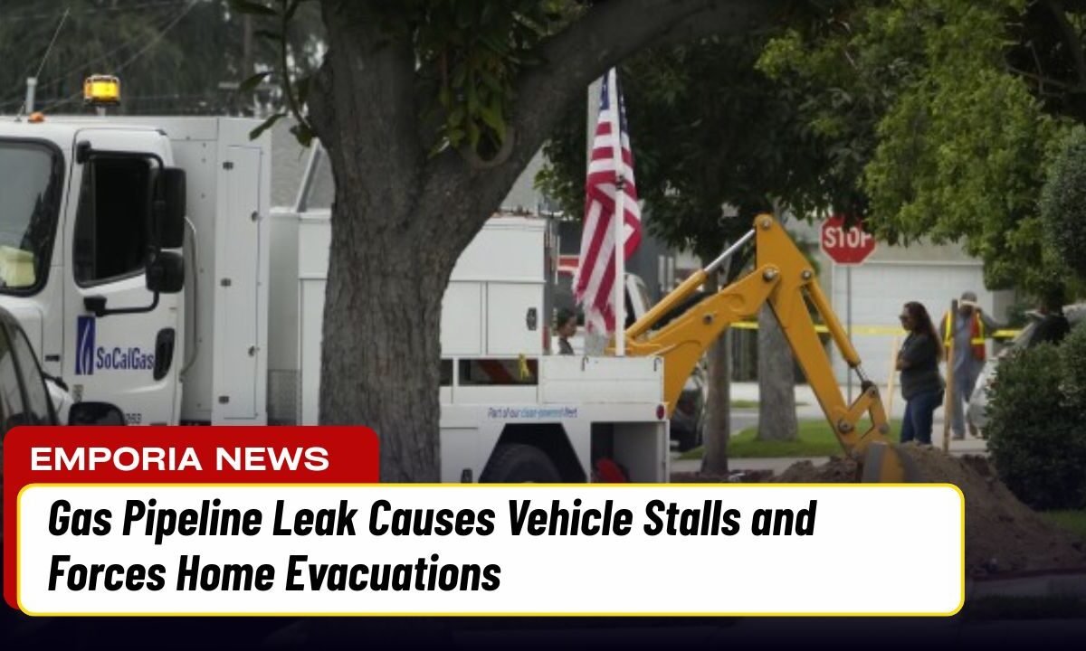 Gas Pipeline Leak Causes Vehicle Stalls and Forces Home Evacuations