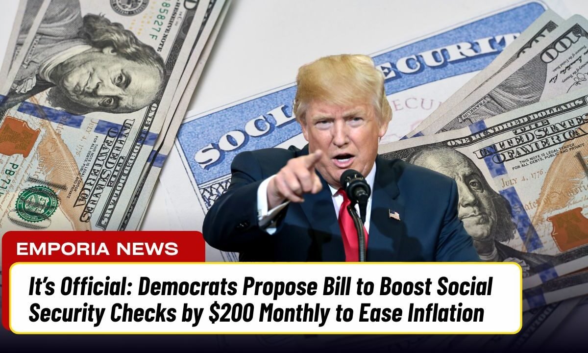It’s Official: Democrats Propose Bill to Boost Social Security Checks by $200 Monthly to Ease Inflation