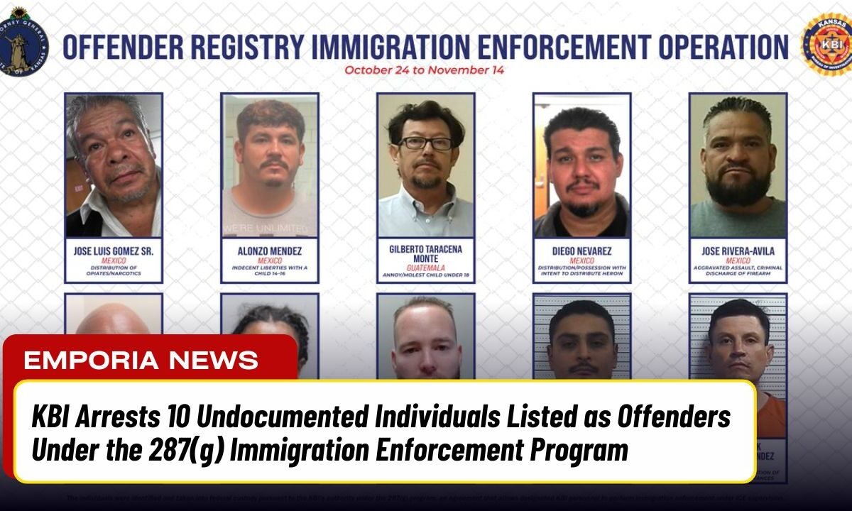 KBI Arrests 10 Undocumented Individuals Listed as Offenders Under the 287(g) Immigration Enforcement Program