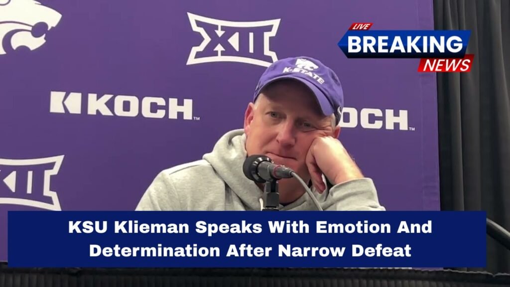 KSU Klieman Speaks With Emotion And Determination After Narrow Defeat