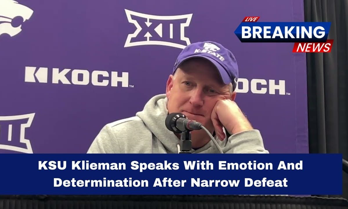 KSU Klieman Speaks With Emotion And Determination After Narrow Defeat