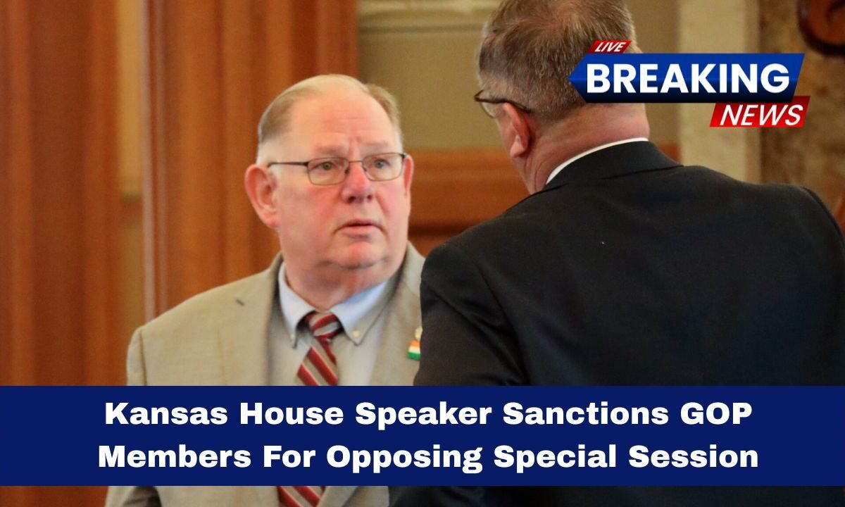 Kansas House Speaker Sanctions GOP Members For Opposing Special Session