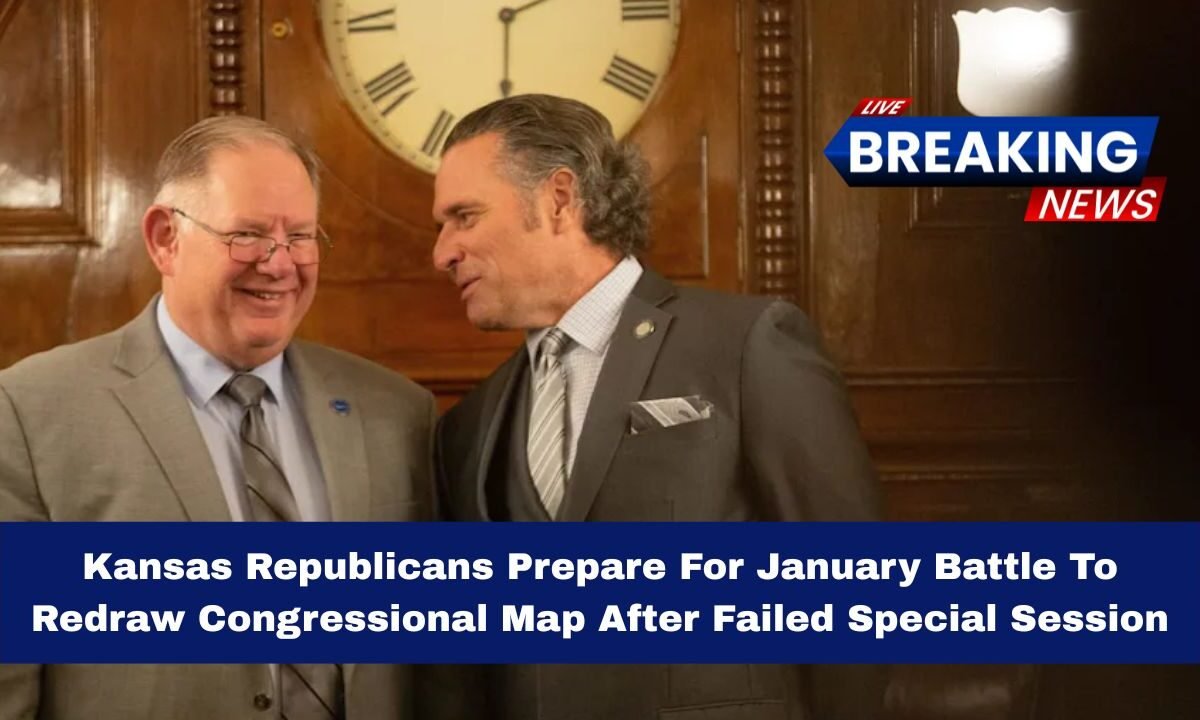 Kansas Republicans Prepare For January Battle To Redraw Congressional Map After Failed Special Session