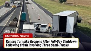 Kansas Turnpike Reopens After Full-Day Shutdown Following Crash Involving Three Semi-Trucks