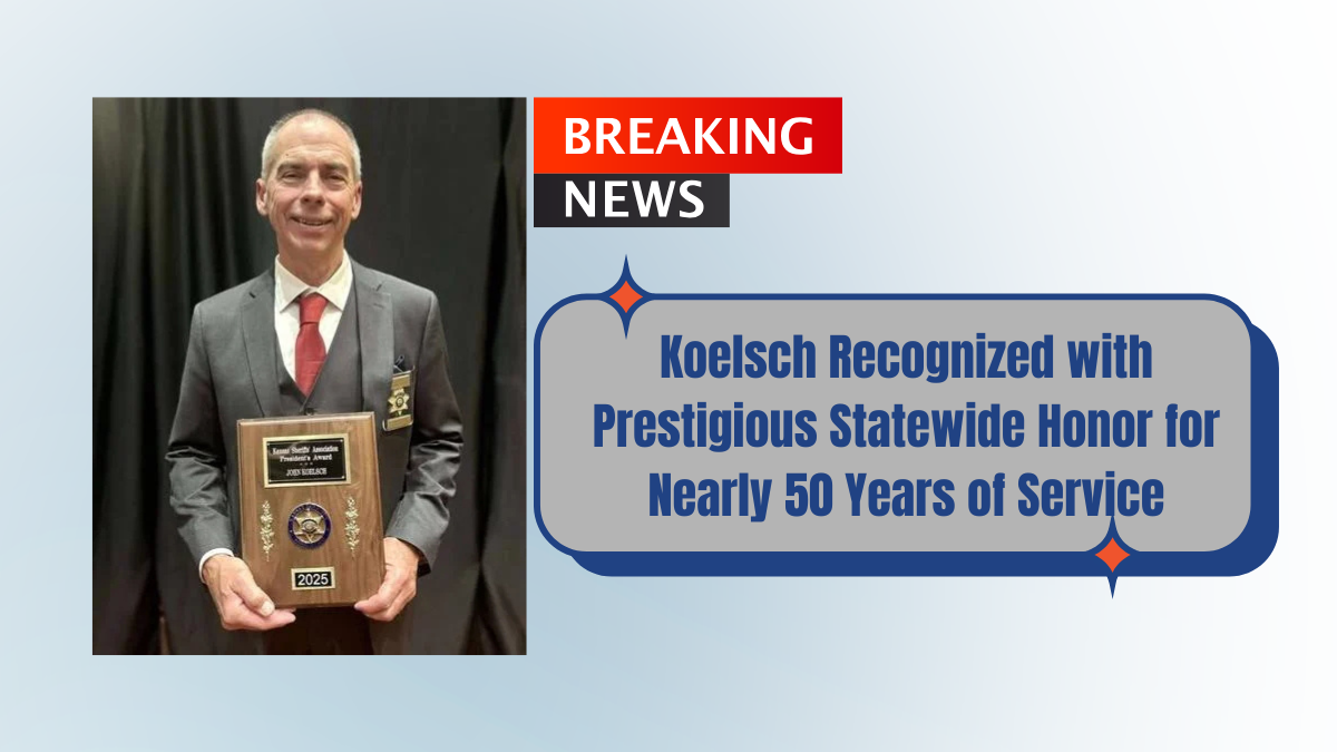 Koelsch Recognized with Prestigious Statewide Honor for Nearly 50 Years of Service