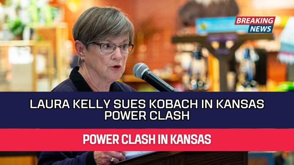 Laura Kelly Sues Kobach in Kansas Power Clash
