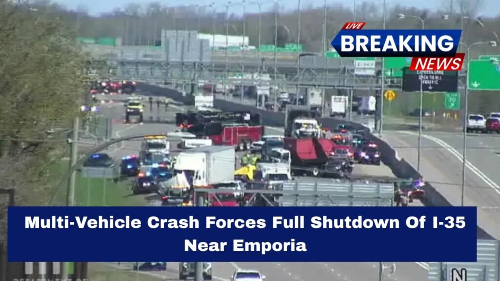 Multi-Vehicle Crash Forces Full Shutdown Of I-35 Near Emporia