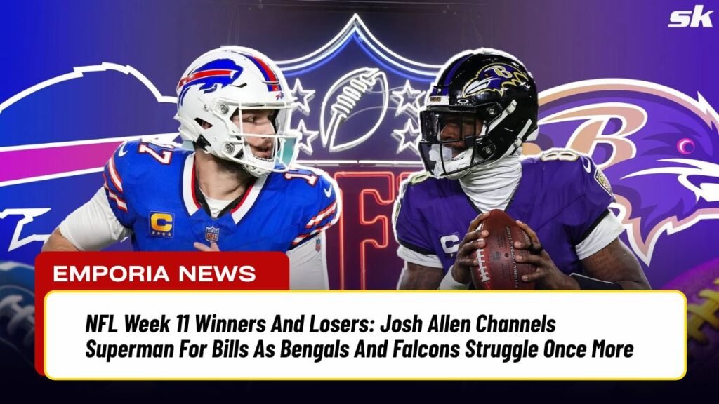 NFL Week 11 Winners and Losers: Josh Allen Channels Superman for Bills as Bengals and Falcons Struggle Once More