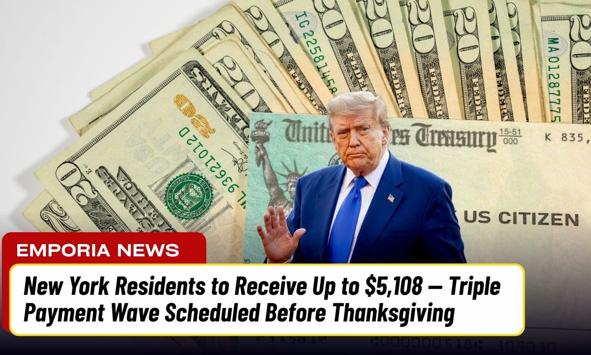 New York Residents to Receive Up to $5,108 — Triple Payment Wave Scheduled Before Thanksgiving
