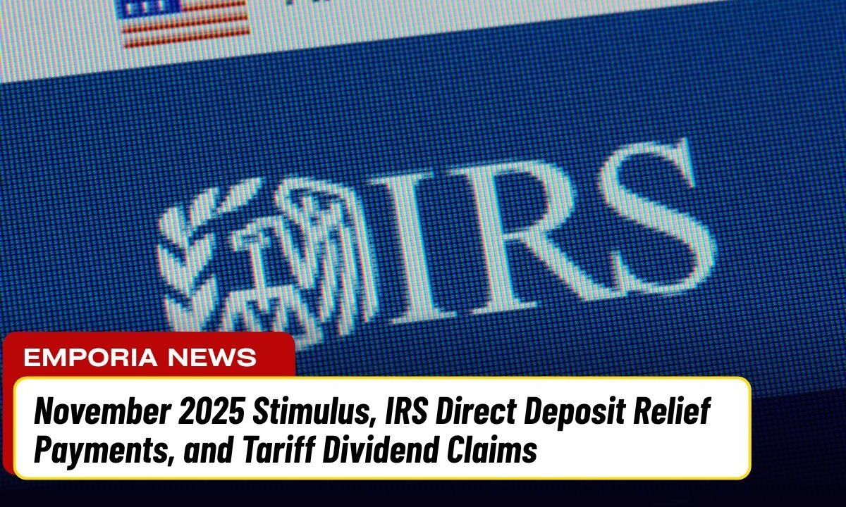 November 2025 Stimulus, IRS Direct Deposit Relief Payments, and Tariff Dividend Claims