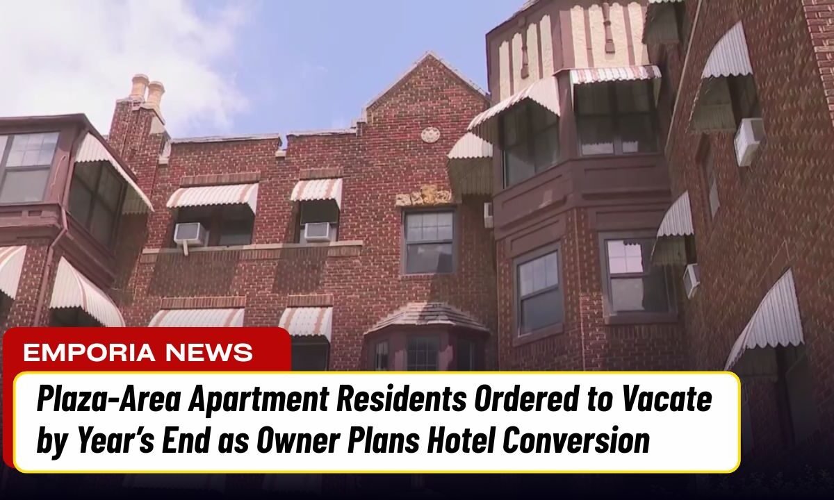 Plaza-Area Apartment Residents Ordered to Vacate by Year’s End as Owner Plans Hotel Conversion
