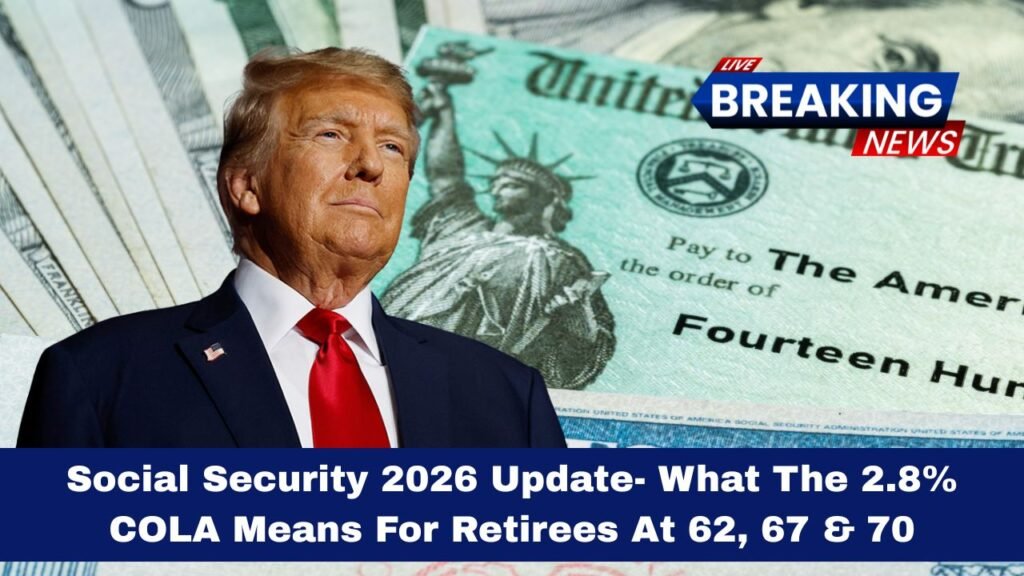 Social Security 2026 Update- What The 2.8% COLA Means For Retirees At 62, 67 & 70