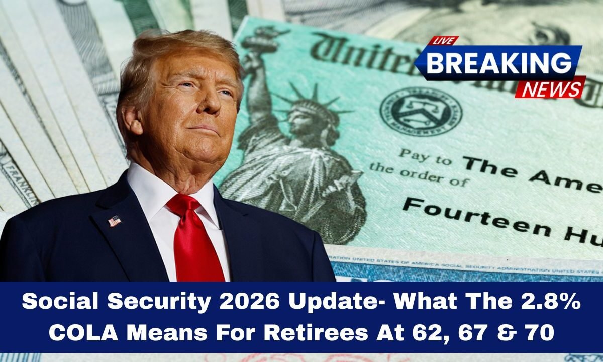 Social Security 2026 Update- What The 2.8% COLA Means For Retirees At 62, 67 & 70
