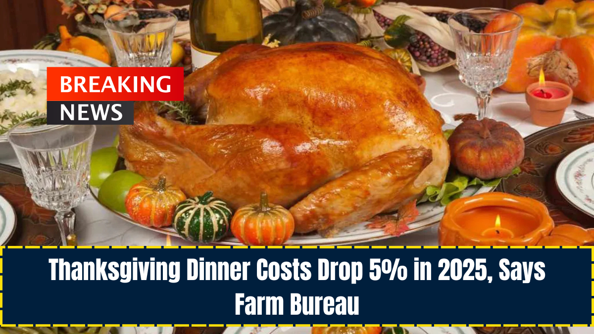 Thanksgiving Dinner Costs Drop 5% in 2025, Says Farm Bureau