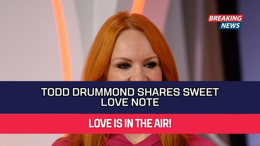 Todd Drummond Shares Sweet Love Note