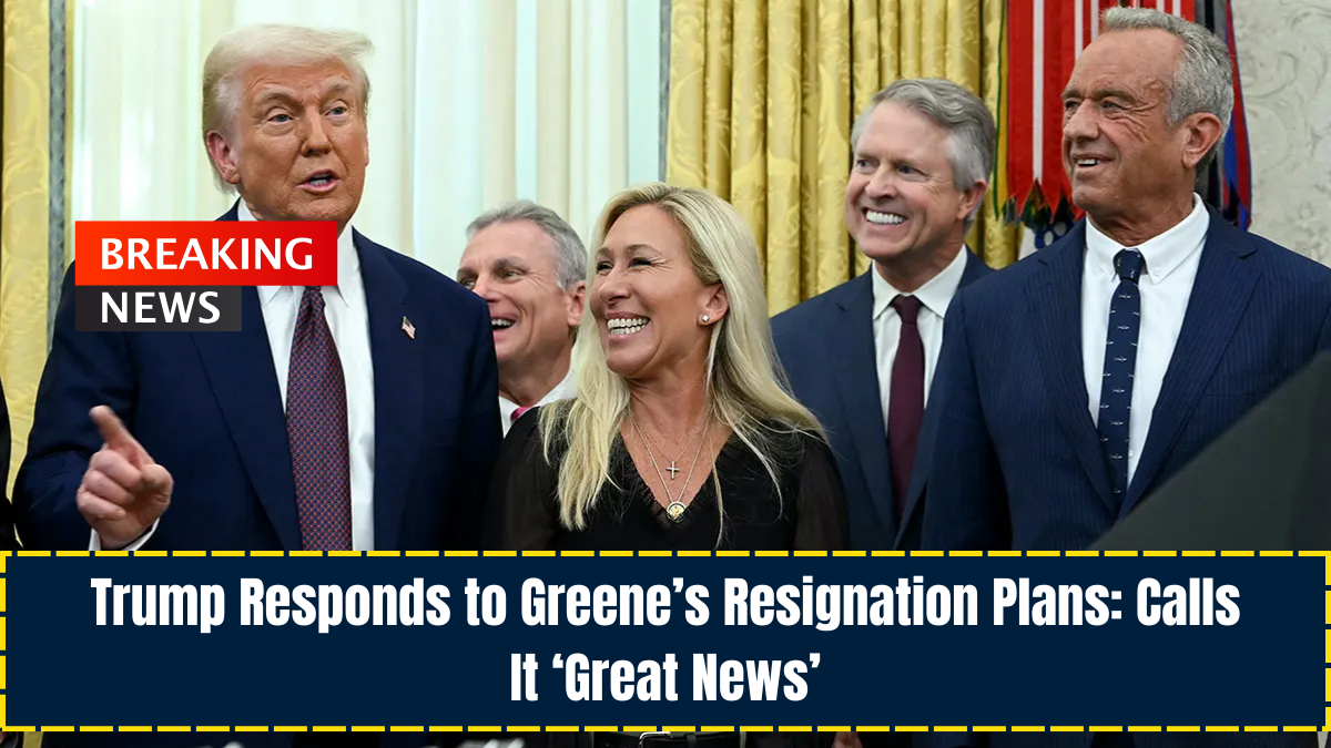 Trump Responds to Greene’s Resignation Plans: Calls It ‘Great News’